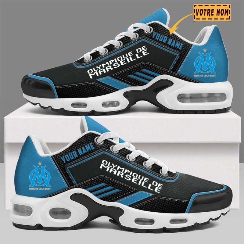 Olympique de Marseille – Chaussures Air Max Plus Nouvelle Version avec nom personnalisé Olympique de Marseille – Chaussures Air Max Plus Nouvelle Version avec nom personnalisé