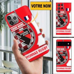 Oyonnax Rugby – Étui pour téléphone Édition spéciale Avec Nom Personnalisé