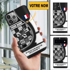 Provence Rugby – Étui pour téléphone Édition spéciale Avec Nom Personnalisé