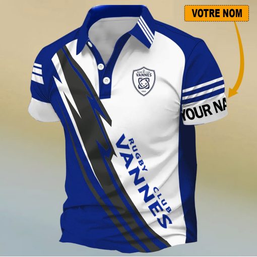 RC Vannes – Chemise polo Nouveau Design Avec Nom Personnalisé