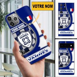 RC Vannes – Étui pour téléphone Édition spéciale Avec Nom Personnalisé