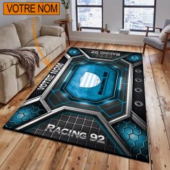 Racing 92 – Tapis de sol Nouveau Design avec nom personnalisé