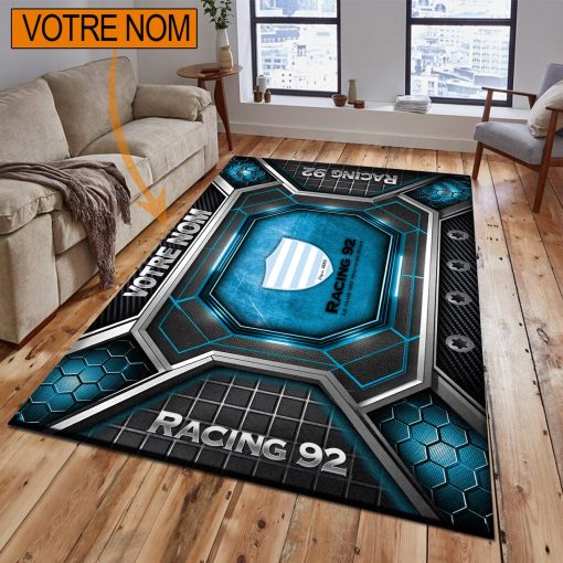 Racing 92 – Tapis de sol Nouveau Design avec nom personnalisé