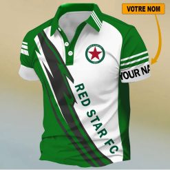 Red Star FC – Chemise polo Nouveau Design Avec Nom Personnalisé