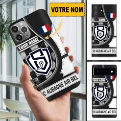 SC Aubagne Air Bel – Étui pour téléphone Édition spéciale Avec Nom Personnalisé