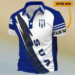 SU Agen – Chemise polo Nouveau Design Avec Nom Personnalisé