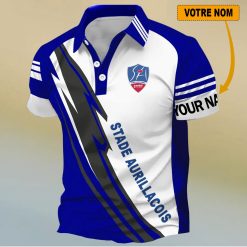 Stade Aurillacois – Chemise polo Nouveau Design Avec Nom Personnalisé