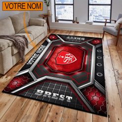 Stade Brestois 29 – Tapis de sol Nouveau Design avec nom personnalisé
