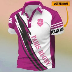 Stade Francais – Chemise polo Nouveau Design Avec Nom Personnalisé