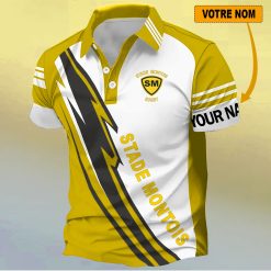 Stade Montois Rugby – Chemise polo Nouveau Design Avec Nom Personnalisé