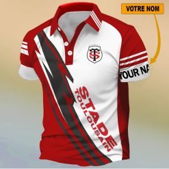 Stade Toulousain – Chemise polo Nouveau Design Avec Nom Personnalisé