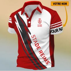 Stade de Reims – Chemise polo Nouveau Design Avec Nom Personnalisé