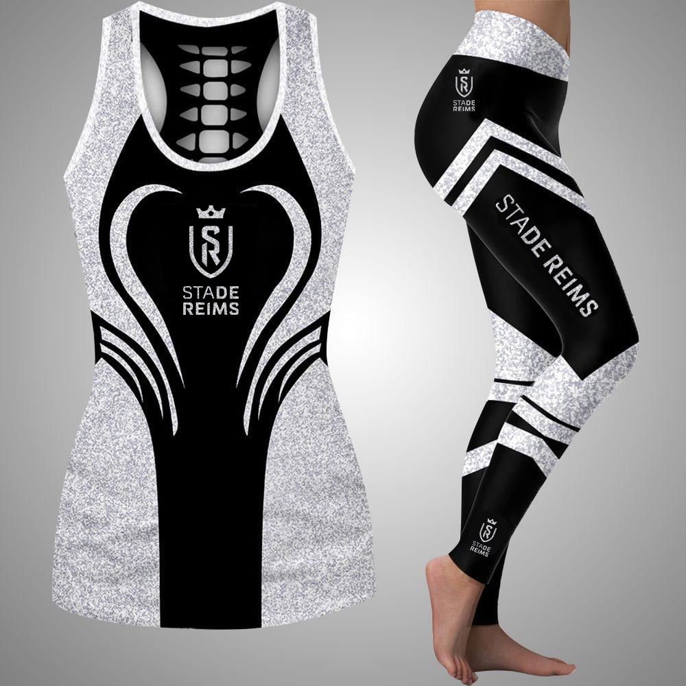 Stade de Reims – Débardeur ajouré et Leggings Nouveau Design Stade de Reims – Débardeur ajouré et Leggings Nouveau Design