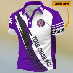 Toulouse FC – Chemise polo Nouveau Design Avec Nom Personnalisé
