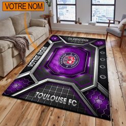 Toulouse FC – Tapis de sol Nouveau Design avec nom personnalisé