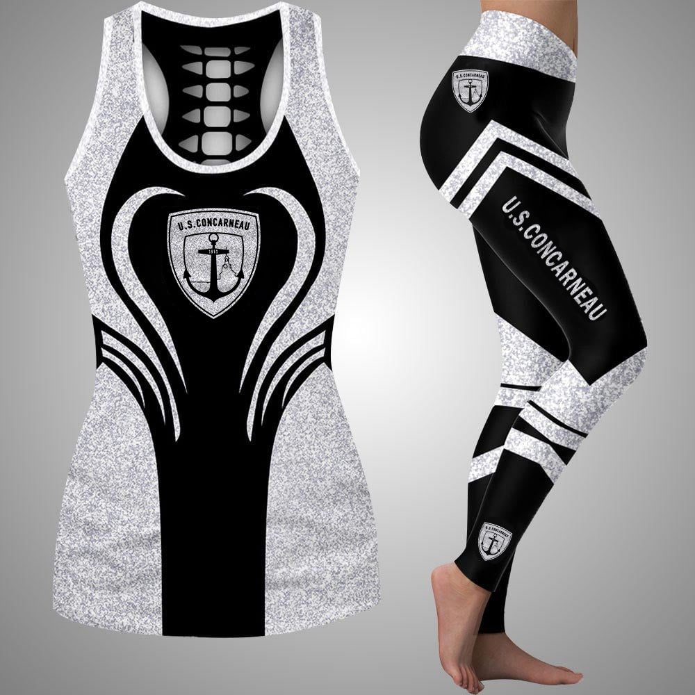 US Concarneau – Débardeur ajouré et Leggings Nouveau Design US Concarneau – Débardeur ajouré et Leggings Nouveau Design
