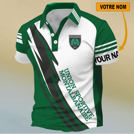 US Montauban – Chemise polo Nouveau Design Avec Nom Personnalisé