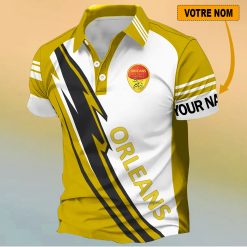 US Orléans Loiret – Chemise polo Nouveau Design Avec Nom Personnalisé