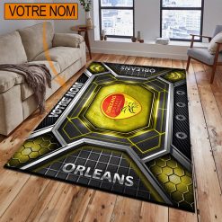 US Orléans Loiret – Tapis de sol Nouveau Design avec nom personnalisé