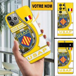 USA Perpignan – Étui pour téléphone Édition spéciale Avec Nom Personnalisé