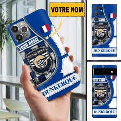 USL Dunkerque – Étui pour téléphone Édition spéciale Avec Nom Personnalisé