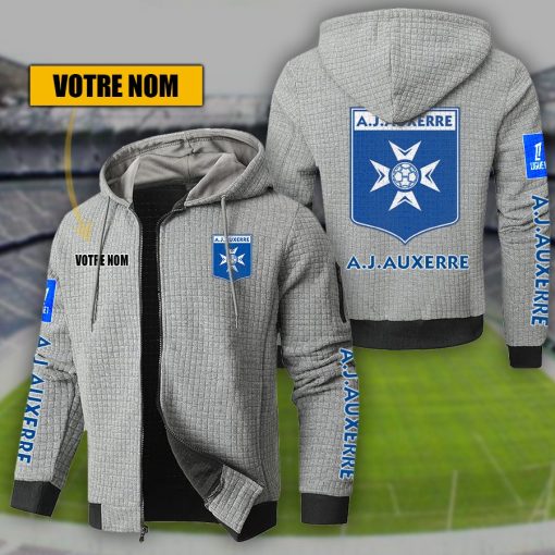 AJ Auxerre – Hoodie de sport nouvelle version avec nom personnalisé AJ Auxerre – Hoodie de sport nouvelle version avec nom personnalisé