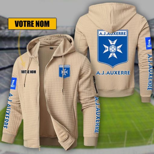 AJ Auxerre – Hoodie de sport nouvelle version avec nom personnalisé AJ Auxerre – Hoodie de sport nouvelle version avec nom personnalisé