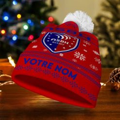 AS Béziers Hérault – Bonnet de Noël Nouvelle Version avec nom personnalisé