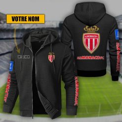 AS Monaco – Hoodie de sport nouvelle version avec nom personnalisé