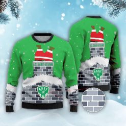 AS Saint-Étienne – Pull-over à motif de Père Noël