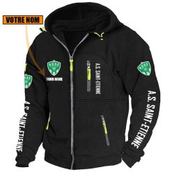 AS Saint-Étienne – Blouson zippé Édition spéciale avec nom personnalisé