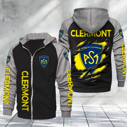 ASM Clermont Auvergne – Hoodie zippé raglan Nouveau Design Nouvelle édition ASM Clermont Auvergne – Hoodie zippé raglan Nouveau Design Nouvelle édition