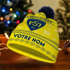 ASM Clermont Auvergne – Bonnet de Noël Nouvelle Version avec nom personnalisé