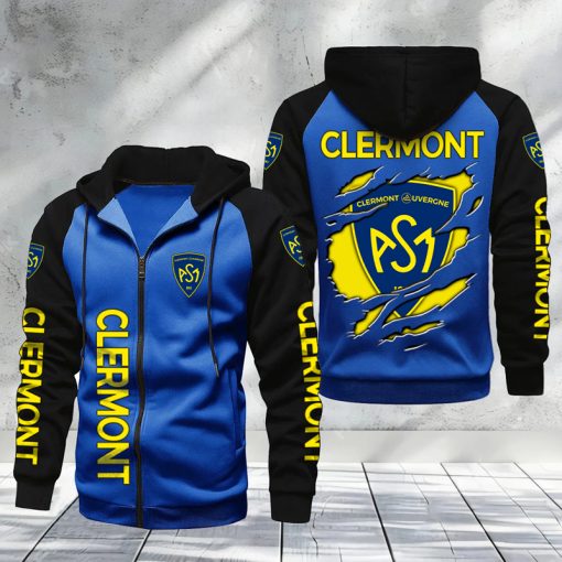 ASM Clermont Auvergne – Hoodie zippé raglan Nouveau Design Nouvelle édition ASM Clermont Auvergne – Hoodie zippé raglan Nouveau Design Nouvelle édition