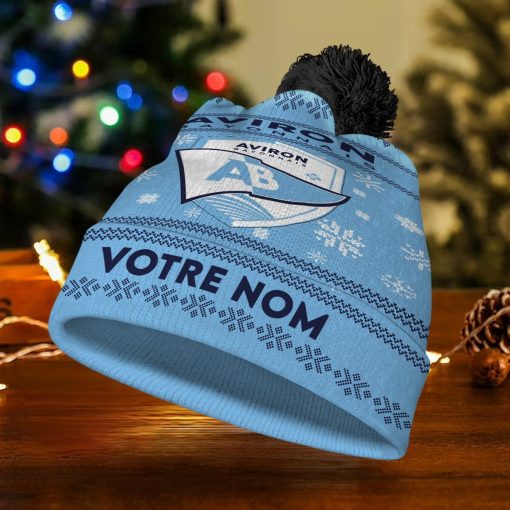 Aviron Bayonnais – Bonnet de Noël Nouvelle Version avec nom personnalisé Aviron Bayonnais – Bonnet de Noël Nouvelle Version avec nom personnalisé