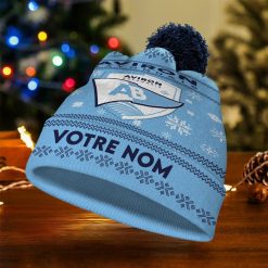 Aviron Bayonnais – Bonnet de Noël Nouvelle Version avec nom personnalisé