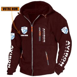 Aviron Bayonnais – Blouson zippé Édition spéciale avec nom personnalisé