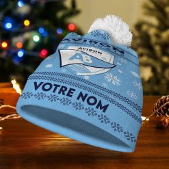 Aviron Bayonnais – Bonnet de Noël Nouvelle Version avec nom personnalisé