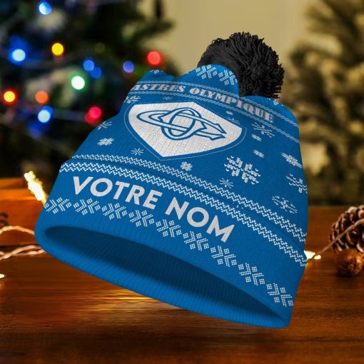 Castres Olympique – Bonnet de Noël Nouvelle Version avec nom personnalisé Castres Olympique – Bonnet de Noël Nouvelle Version avec nom personnalisé