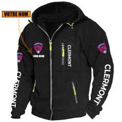 Clermont Foot 63 – Blouson zippé Édition spéciale avec nom personnalisé