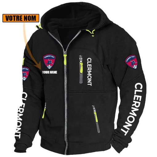 Clermont Foot 63 – Blouson zippé Édition spéciale avec nom personnalisé Clermont Foot 63 – Blouson zippé Édition spéciale avec nom personnalisé