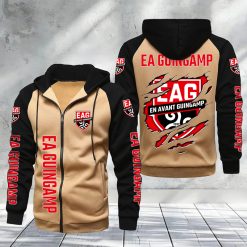 EA Guingamp – Hoodie zippé raglan Nouveau Design Nouvelle édition
