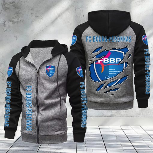 FC Bourg-Péronnas – Hoodie zippé raglan Nouveau Design Nouvelle édition FC Bourg-Péronnas – Hoodie zippé raglan Nouveau Design Nouvelle édition