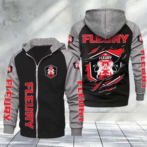 FC Fleury 91 – Hoodie zippé raglan Nouveau Design Nouvelle édition FC Fleury 91 – Hoodie zippé raglan Nouveau Design Nouvelle édition