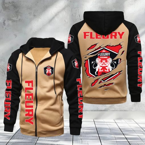 FC Fleury 91 – Hoodie zippé raglan Nouveau Design Nouvelle édition FC Fleury 91 – Hoodie zippé raglan Nouveau Design Nouvelle édition
