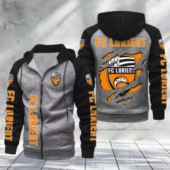 FC Lorient – Hoodie zippé raglan Nouveau Design Nouvelle édition