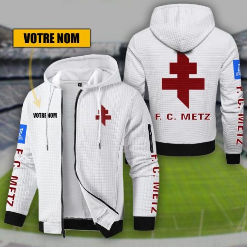 FC Metz – Hoodie de sport nouvelle version avec nom personnalisé FC Metz – Hoodie de sport nouvelle version avec nom personnalisé