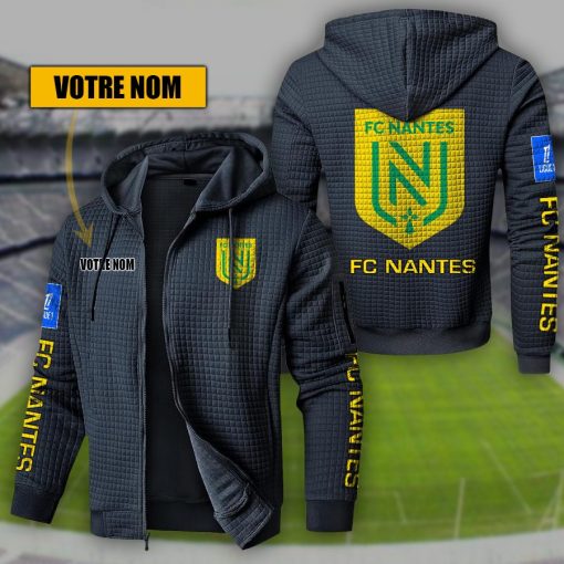 FC Nantes – Hoodie de sport nouvelle version avec nom personnalisé FC Nantes – Hoodie de sport nouvelle version avec nom personnalisé