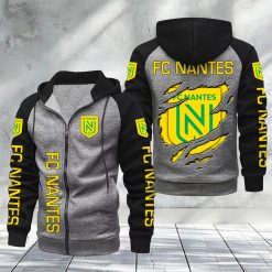 FC Nantes – Hoodie zippé raglan Nouveau Design Nouvelle édition