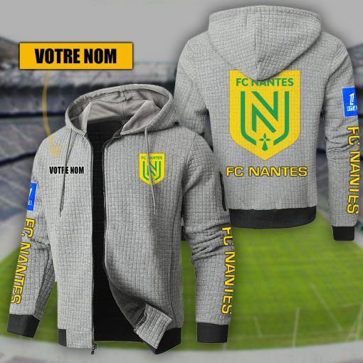 FC Nantes – Hoodie de sport nouvelle version avec nom personnalisé FC Nantes – Hoodie de sport nouvelle version avec nom personnalisé